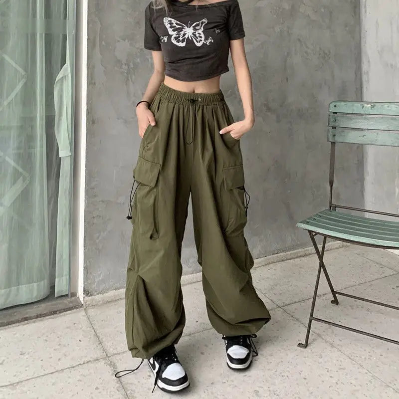 Shadowlass  -  Drawstring  hem Cargo Pants