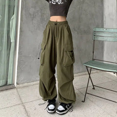 Shadowlass  -  Drawstring  hem Cargo Pants