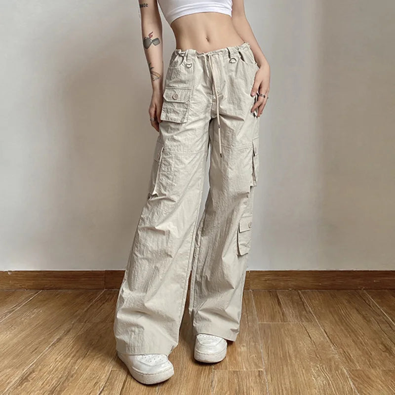 Shadowlass  - Hip Hop Pocket Wide-leg Pants